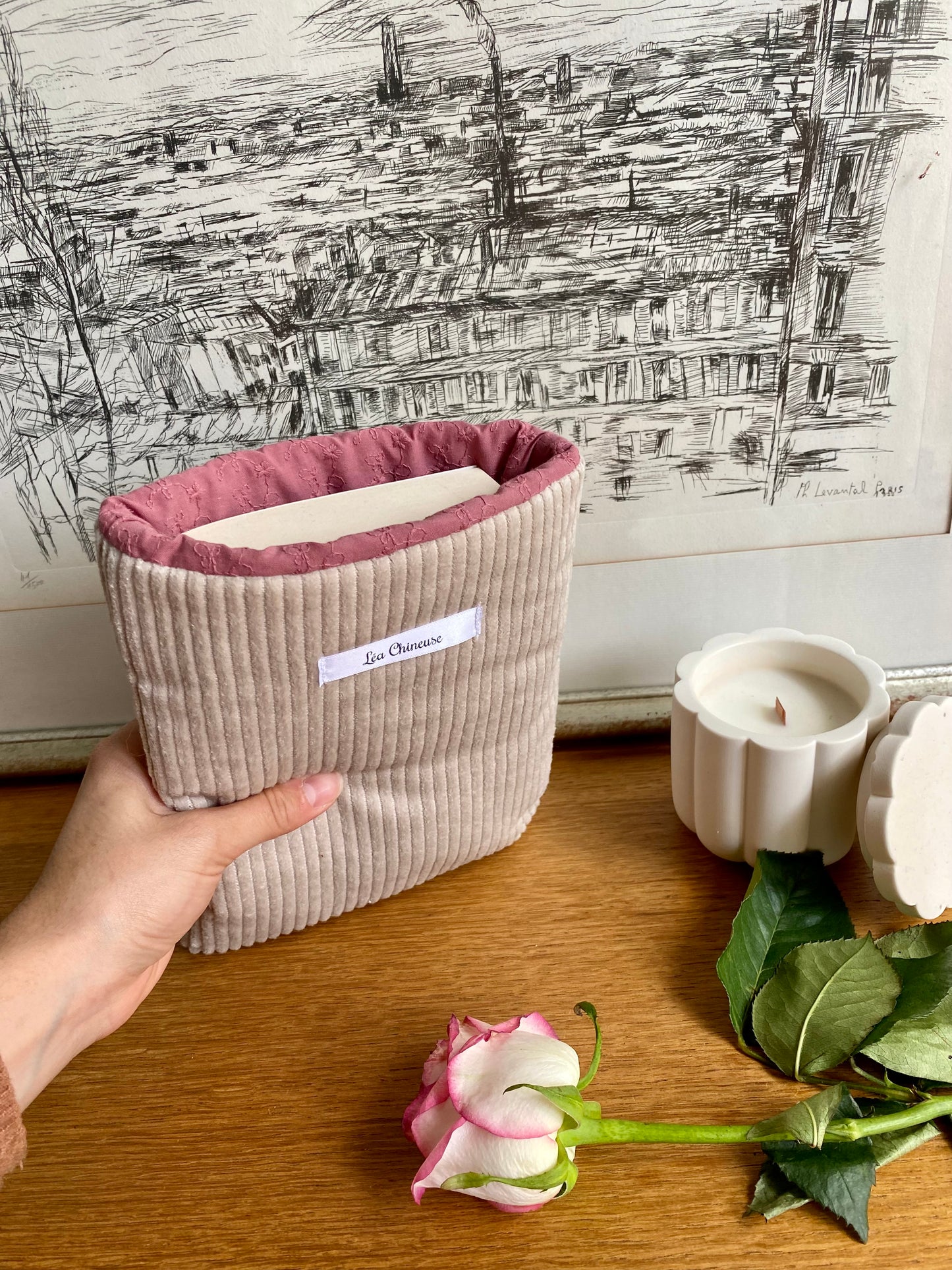 Pochette à livre réversible