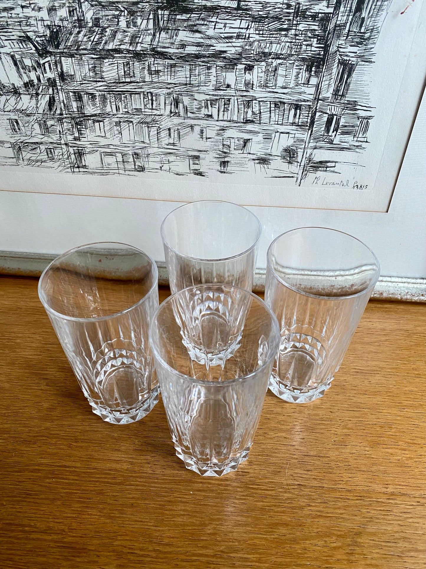 Verre en cristal vintage