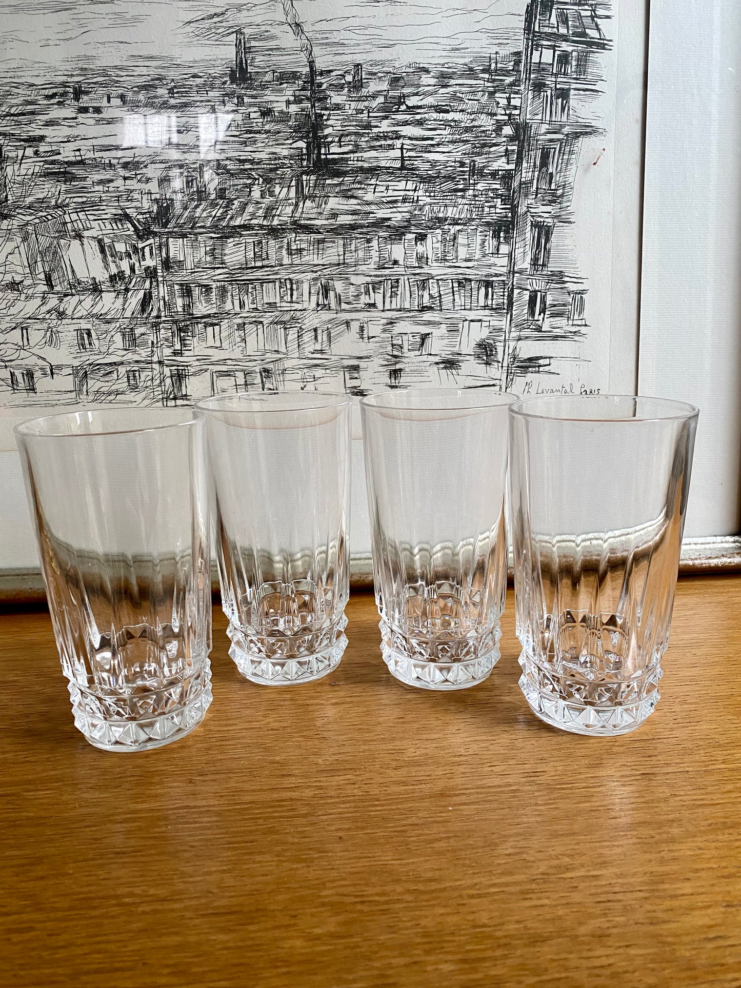 Verre en cristal vintage
