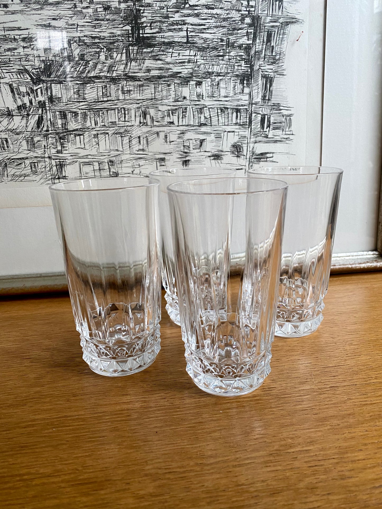 Verre en cristal vintage