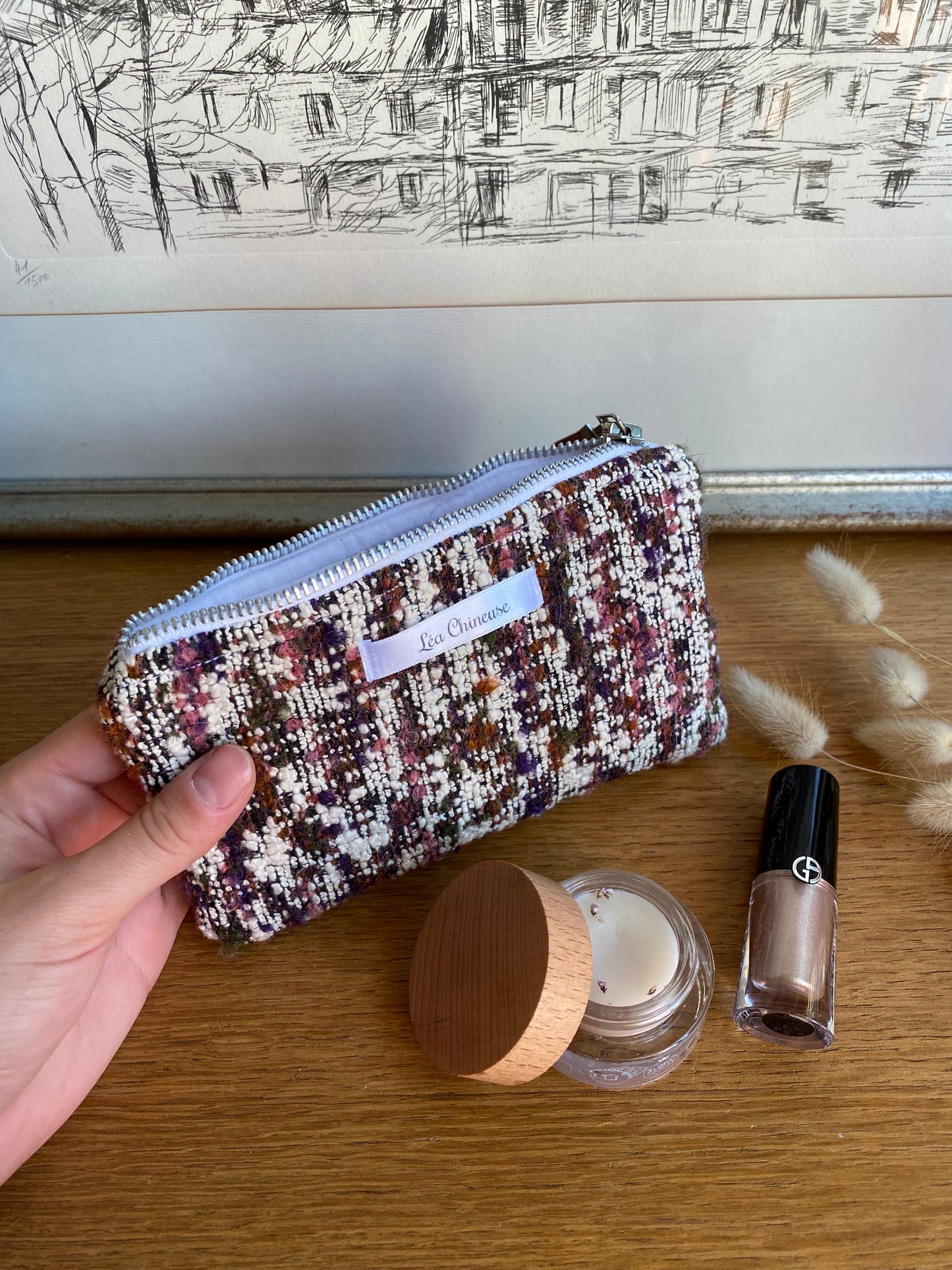Pochette mini molletonné