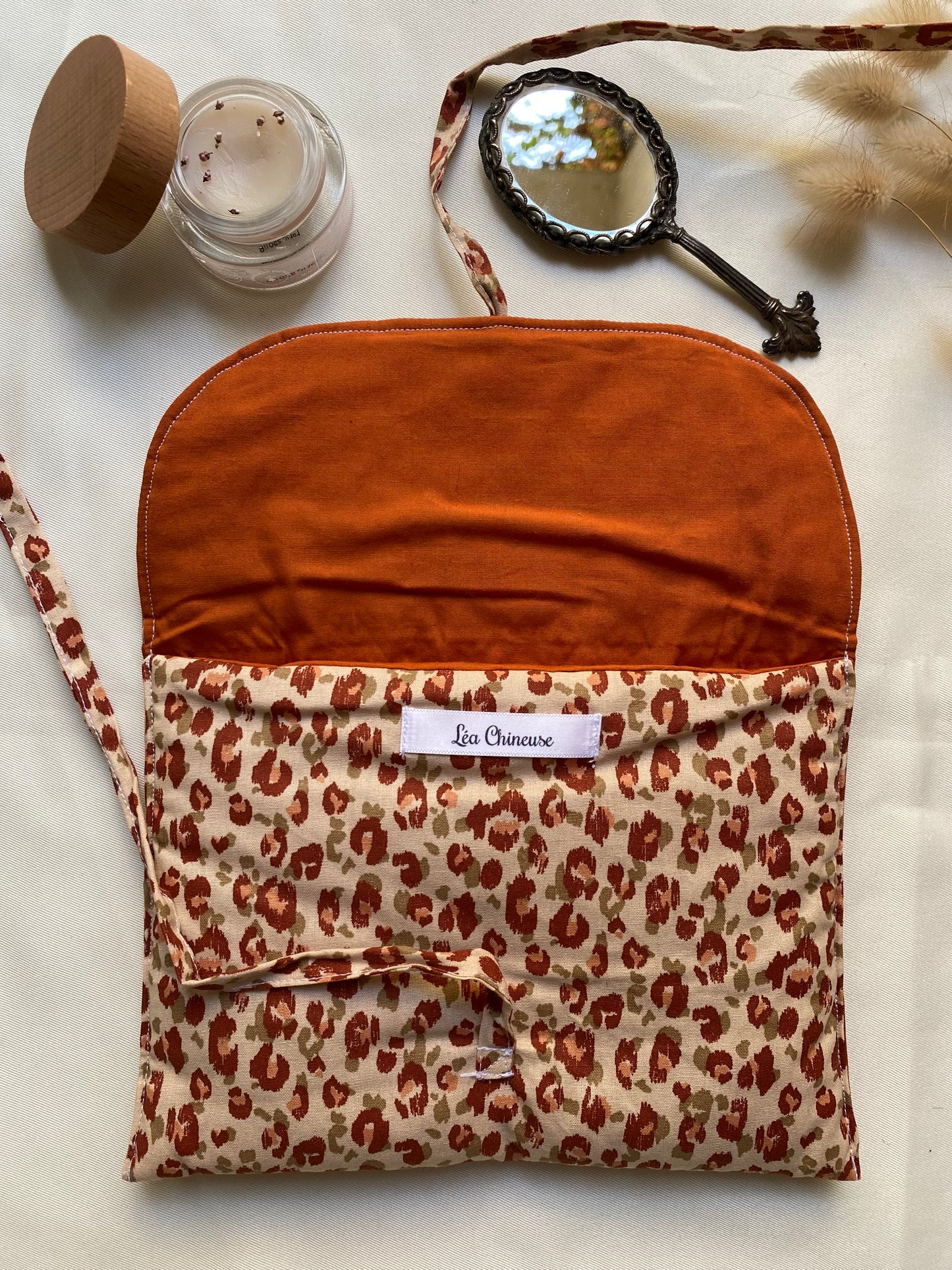 Pochette à lacet Léopard