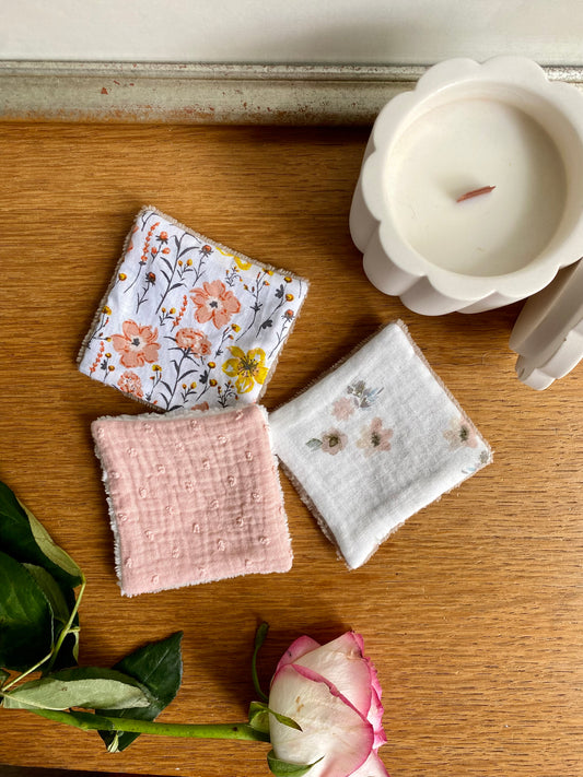 Lingettes nettoyantes lavables